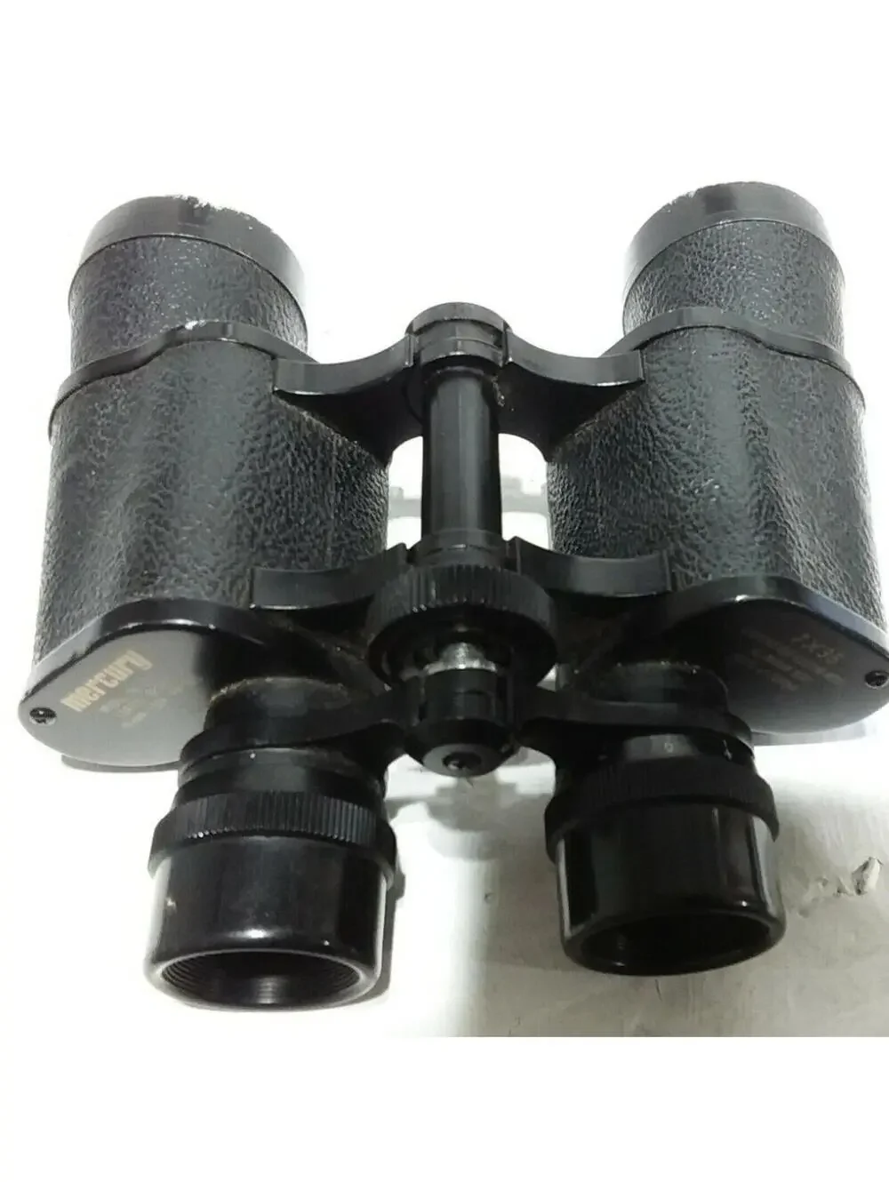 Mercury 7x35 Model 1111 Binoculars Wide Angle Coated Optics Black Pre-Owned